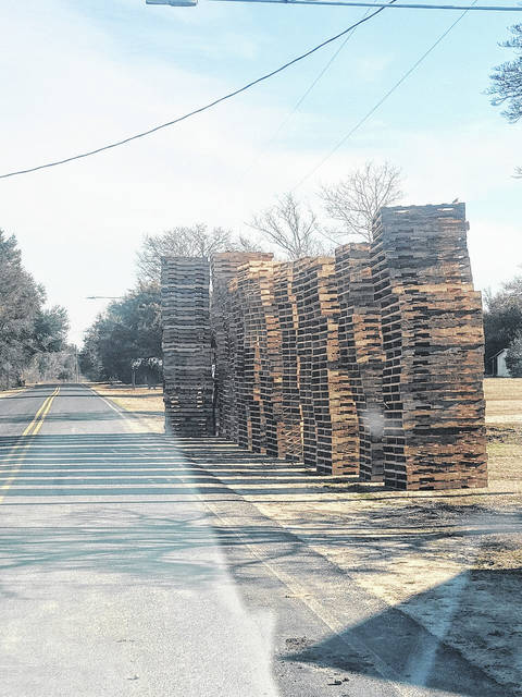 
			
				                                The pallets are stacked about 30-40 high.
 
			
		