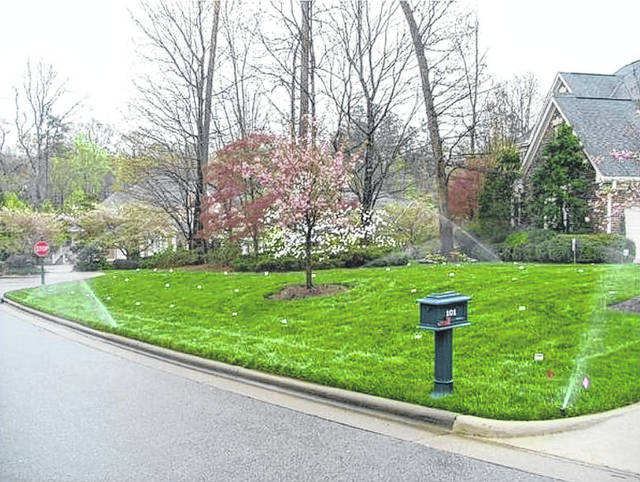 127058468_web1_Extension-5.28
Photo curtesy of NC State University
Not sure how long to run your irrigation for an inch of water? Set out tuna or cat food cans throughout your lawn, to measure the output.