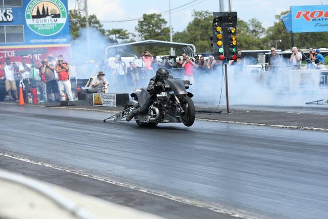 127105462_web1_Top-Fuel-WInner-Ryan-Peery
Top Fuel winner Ryan Peery at the AHDRA Nitro Summer Nationals at Rockingham Dragway.
Contributed Photo | Rockingham Dragway