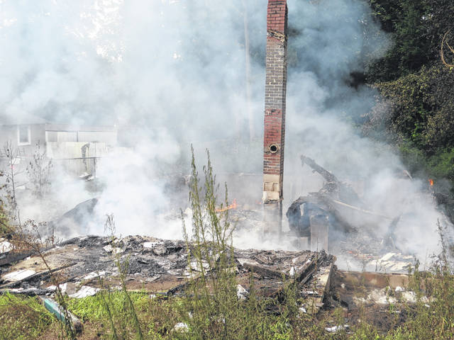
			
				                                The remains of the Monday fire behind Place of Grace.
                                 Matthew Sasser | Daily Journal

			
		