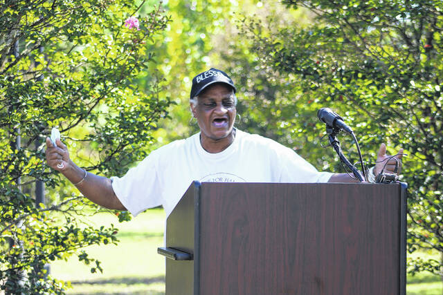 
			
				                                Former Ada Love Blanchard speaks passionately about the need for workers to stand up to their employers based on her experience as a former employee of Imperial Foods and having survived the devastating fire 30 years ago.
                                 Gavin Stone | Daily Journal

			
		