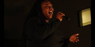 
			
				                                Amya Johnson performing “Stand Up” by Cynthia Ervivo at Richmond Senior High’s Black History: Celebration of the African Diaspora Thursday night. Her performance earned a standing ovation and uproarious applause.
 
			
		