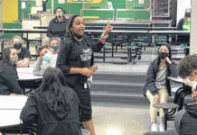 
			
				                                ADA Alex Harris explaining her role in the criminal justice system, and how ideally, she won’t be seeing any of them in a courtroom.
 
			
		