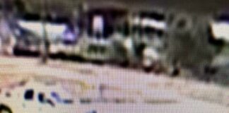 
			
				                                Security footage of the suspects.
                                 Photo courtesy of Hamlet Police Department

			
		