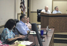 
			
				                                Hamlet City Manager, Matt Christian, describes new policies and budget additions.
                                 Matt Lamb | Daily Journal

			
		