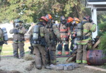 
			
				                                The East Rockingham Fire Department did some live practice training on Edwin Street Saturday morning. Squads of firemen traveled into the smoking residence. One team busted out a back window on the second story.
                                 Matthew Sasser | Daily Journal

			
		