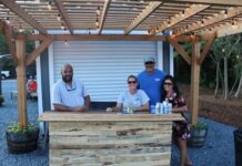 
			
				                                Jonathon Lewis, Chamber Director of Marketing and Membership, and Meghann Lambeth of the Richmond County Tourism Development Authority flank the Nortons behind their beverage stand.
                                 Matt Lamb | Daily Journal

			
		