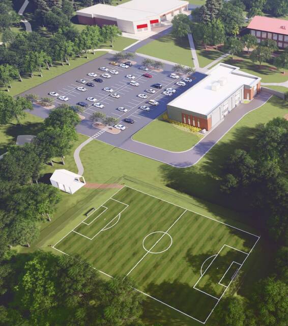 130031370_web1_Rendering
An aerial design rendering of the Hendrick Center for Automotive Training on the RCC campus along with an athletic field..
Photo courtesy of RCC