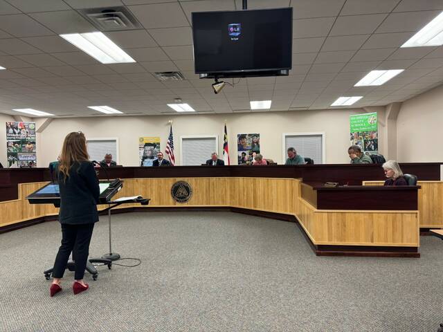 130304902_web1_thumbnail_IMG_9231
Dr. Kate Smith, Assistant Superintendent of Curriculum and Instruction, addresses the Richmond County Board of Education on January 16th regarding the Evening School.
Matthew Sasser | Daily Journal