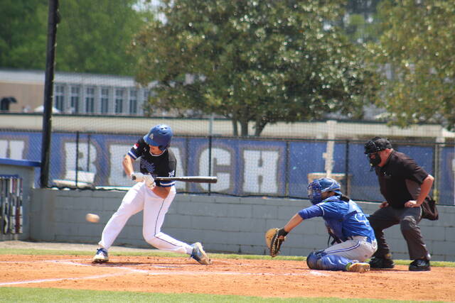 130344060_web1_IMG_1115
St. Andrews Jude Drzemiecki holds back his swing during a game against Bluefield on April 15, 2023.
File photo