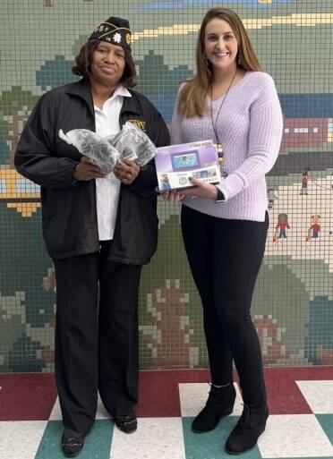 130396573_web1_MinSpr1
American Legion-Ellerbe Post 73 donated three tablets with headphones and protection plans to Mineral Springs Elementary School in January 2024. Tablets were presented to student with a great school attendance for the 2nd, 3rd, and 4th Nine Weeks. All student names who had great attendance were placed in a drawing. Pictured here is Post Cdr JoAnn Blyther and Assist. Principle Rebecca Cagle.
Submitted photos