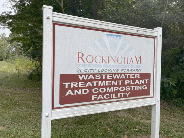 130919678_web1_converted_6691bf947cd91--1-
Shown here is the signage outside the current City of Rockingham wastewater facility. Scan the QR code for the full conversation regarding a $13 million revamp of the facility.